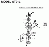 Jonsered GT21L - String/Brush Trimmer (1996-02) Ersatzteile CARBURETOR DETAILS