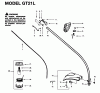 Jonsered GT21L - String/Brush Trimmer (1996-02) Ersatzteile SHAFT HANDLE