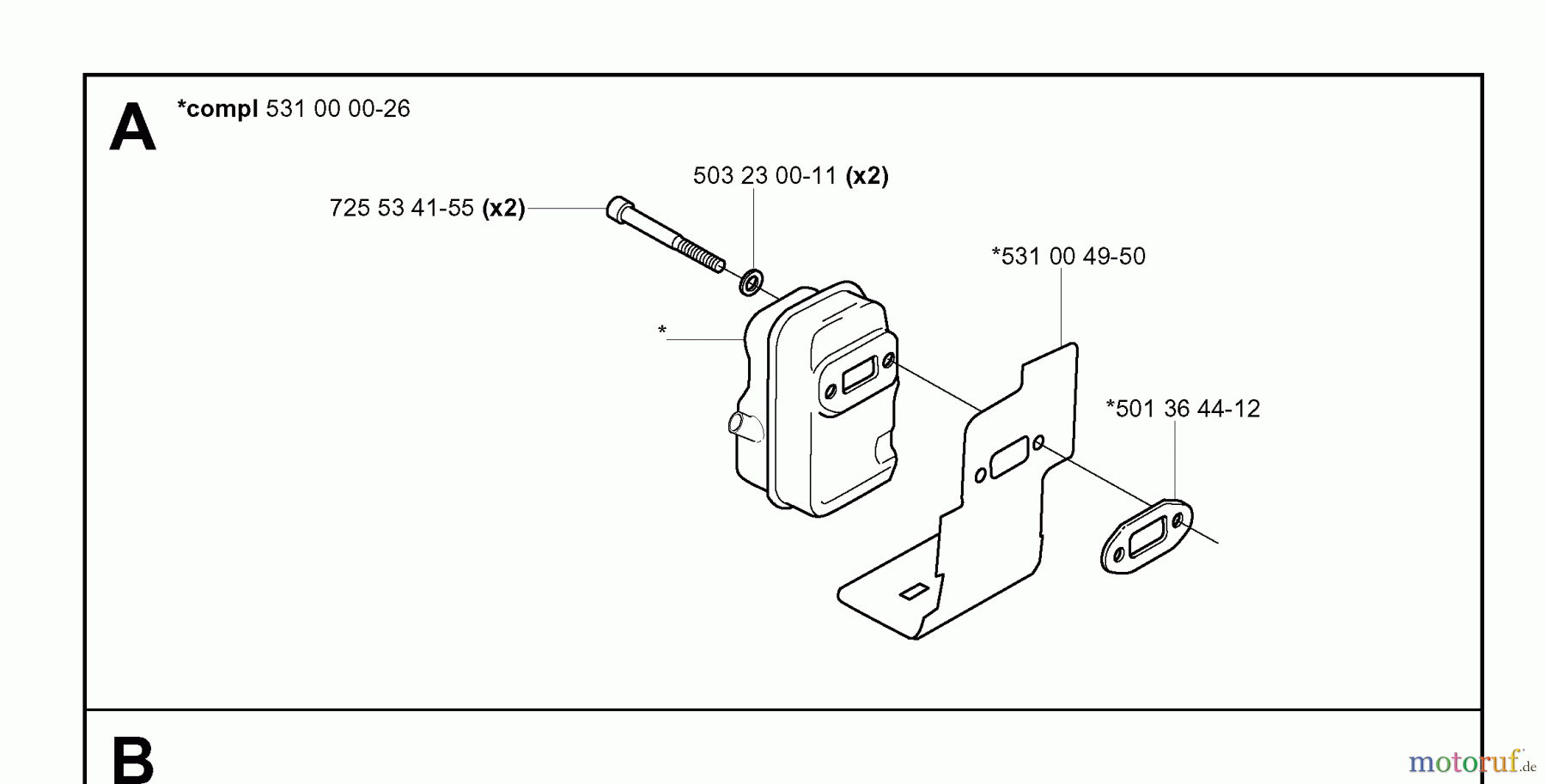Jonsered Heckenscheren HT2130 - Jonsered Hedge Trimmer MUFFLER