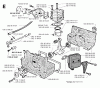Jonsered RS40 - String/Brush Trimmer (1990-02) Ersatzteile CYLINDER CRANKCASE