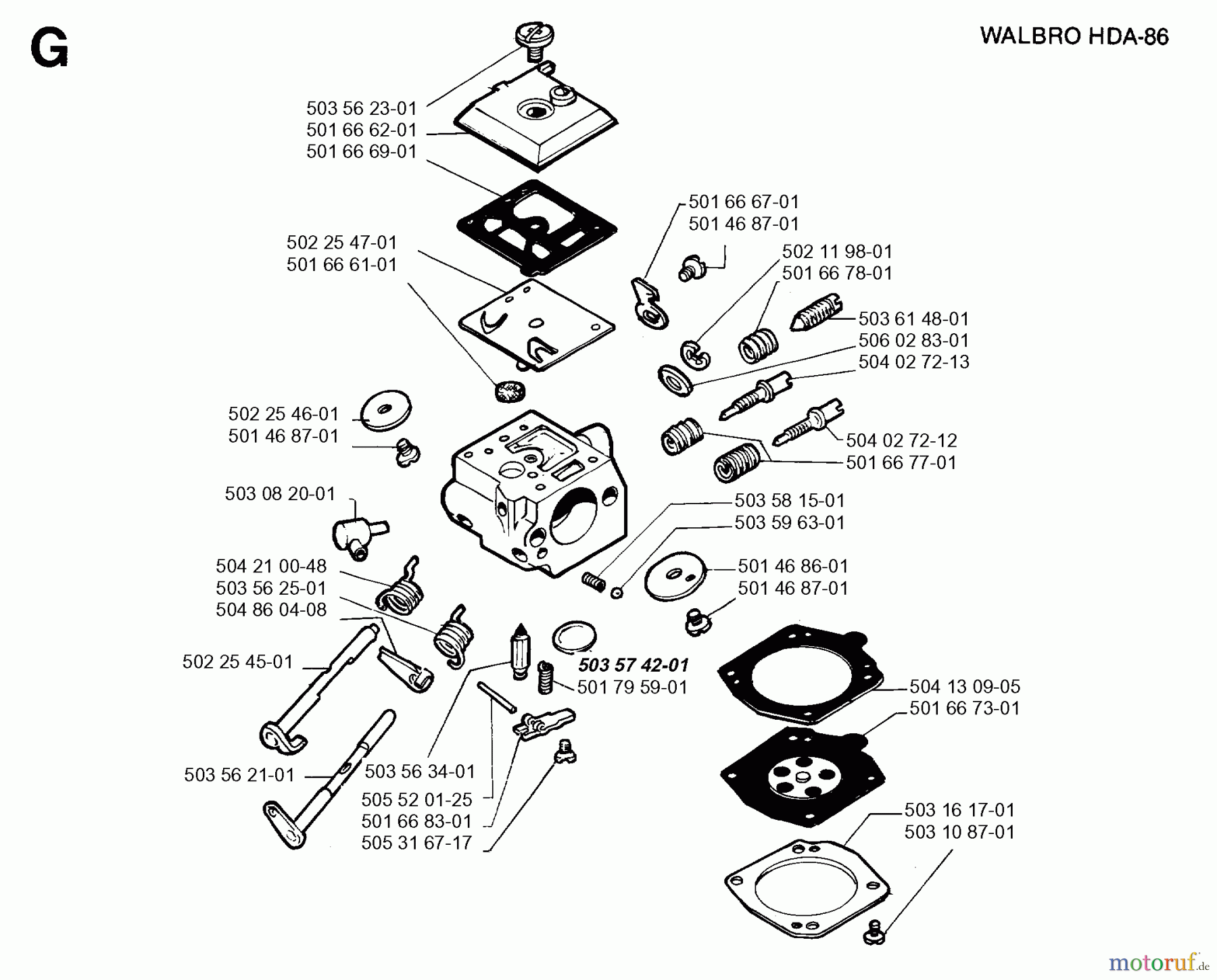 Jonsered Motorsensen, Trimmer RS40 - Jonsered String/Brush Trimmer (1991-09) CARBURETOR DETAILS