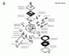 Jonsered RS51 - String/Brush Trimmer (1993-05) Ersatzteile CARBURETOR DETAILS