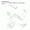 Jonsered LT16A (JNA16H42A) - Lawn & Garden Tractor (2001-05) Ersatzteile MOWER LIFT / DECK LIFT