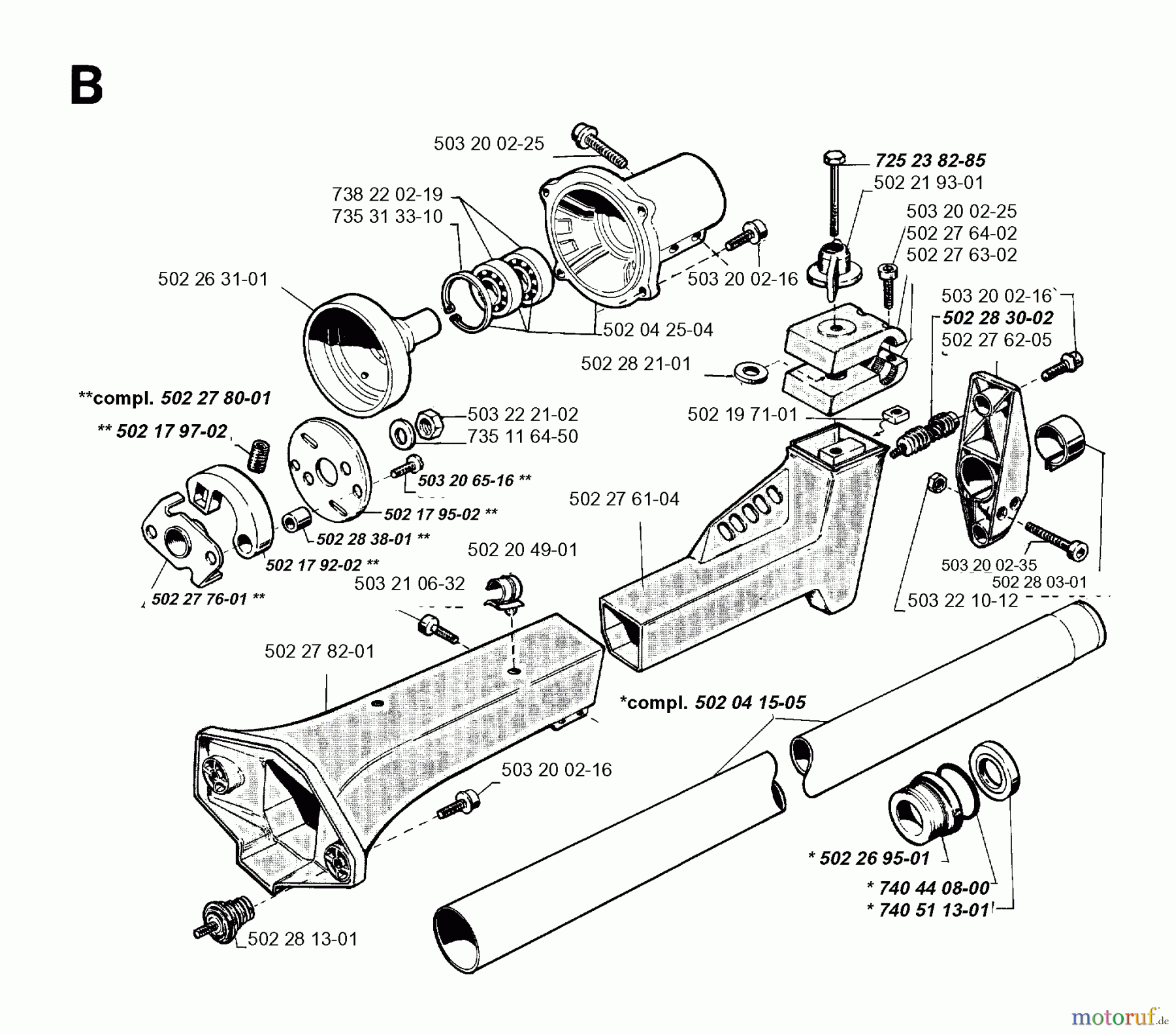 Jonsered Motorsensen, Trimmer RS51 - Jonsered String/Brush Trimmer (1995-03) CLUTCH