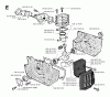 Jonsered RS51 - String/Brush Trimmer (1995-03) Ersatzteile CYLINDER CRANKCASE