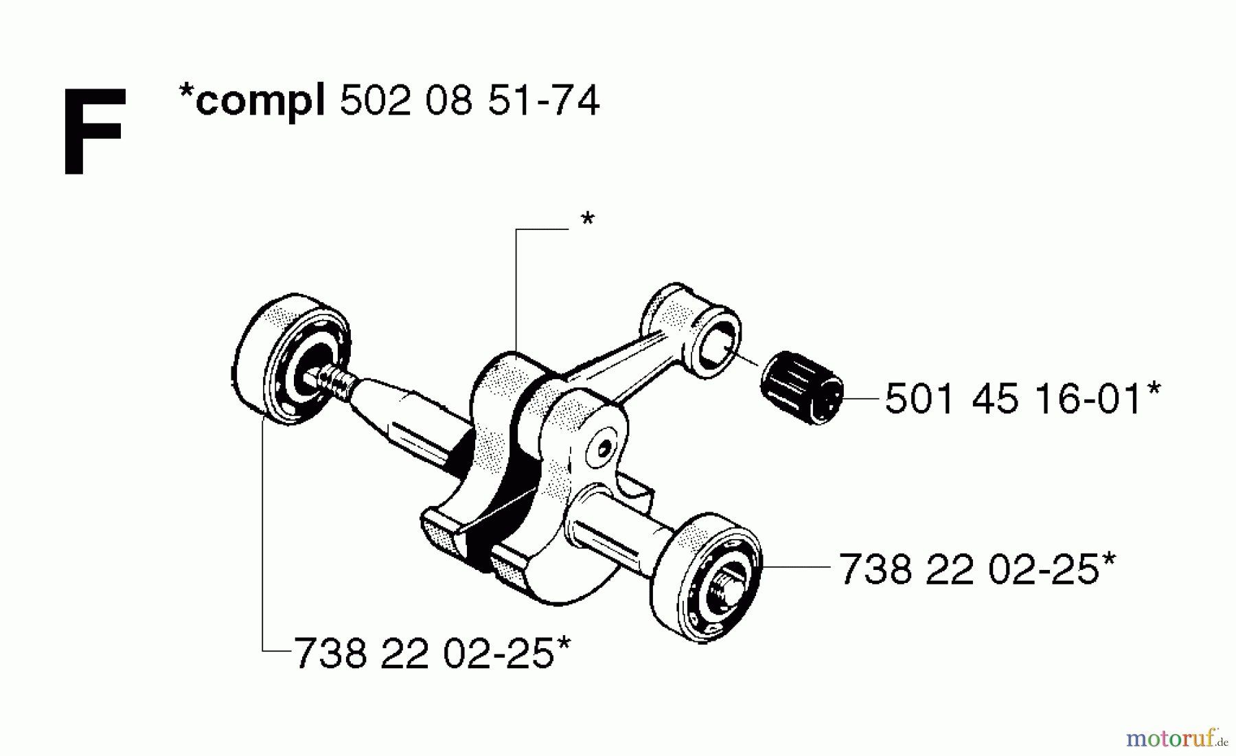 Jonsered Motorsensen, Trimmer RS52 EPA - Jonsered String/Brush Trimmer (2002-08) CRANKSHAFT