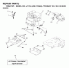 Jonsered LT17A (JNA17H42A, 954130086) - Lawn & Garden Tractor (2003-01) Ersatzteile ENGINE CUTTING EQUIPMENT