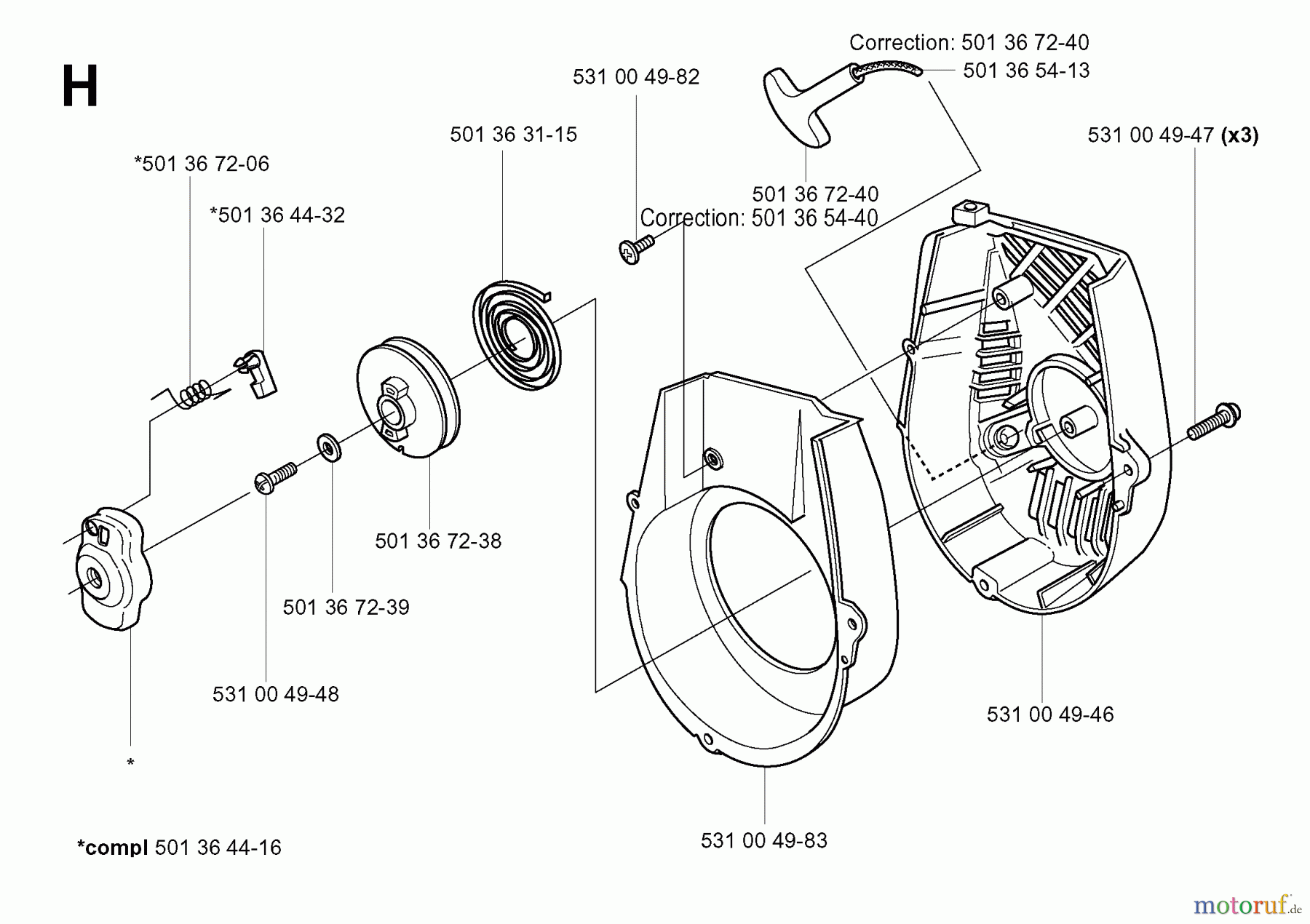  Jonsered Heckenscheren HT2130 - Jonsered Hedge Trimmer (2000-03) STARTER