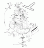 Jonsered LT2113 (96011026602) - Lawn & Garden Tractor (2008-09) Ersatzteile MOWER DECK / CUTTING DECK