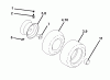 Jonsered LT2113 (96011026600) - Lawn & Garden Tractor (2007-09) Ersatzteile WHEELS TIRES