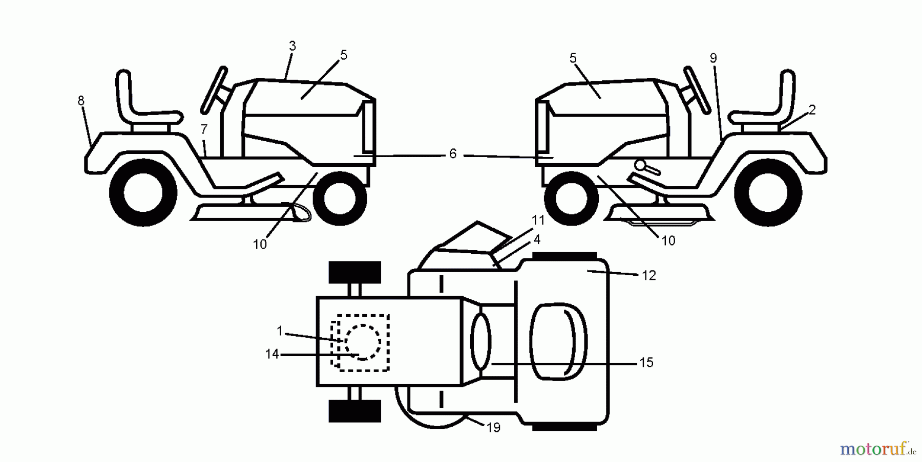  Jonsered Rasen  und Garten Traktoren LT2113 (96011026601) - Jonsered Lawn & Garden Tractor (2008-02) DECALS
