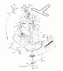 Jonsered LT2113 (96011026601) - Lawn & Garden Tractor (2008-02) Ersatzteile MOWER DECK / CUTTING DECK