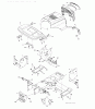 Jonsered LT2113 (96011026602) - Lawn & Garden Tractor (2008-09) Ersatzteile CHASSIS ENCLOSURES