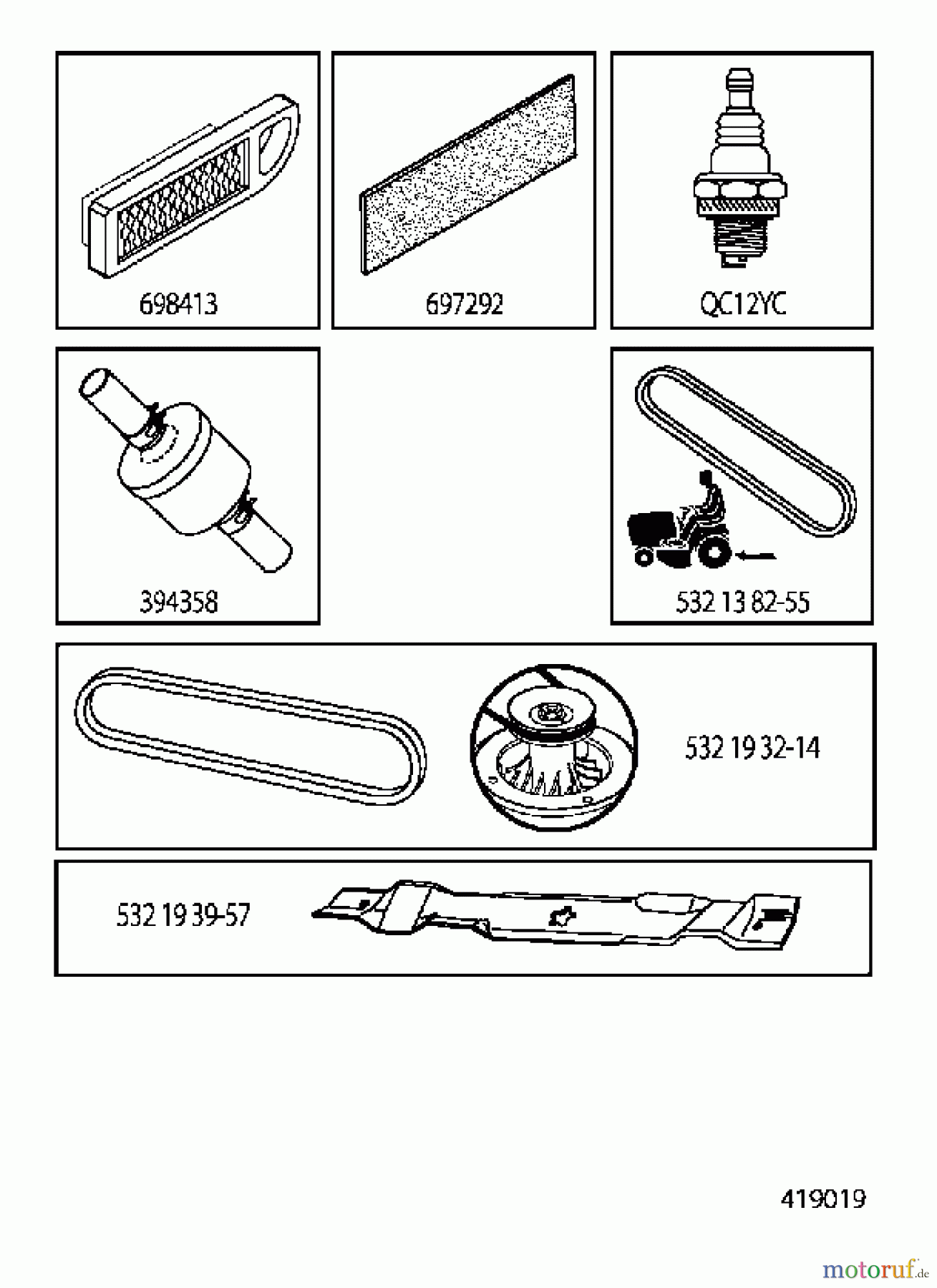 Jonsered Rasen und Garten Traktoren LT2113 (96011026604) - Jonsered Lawn & Garden Tractor (2010-03) ACCESSORIES