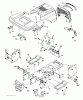 Jonsered LT2113 (96011026607) - Lawn & Garden Tractor (2012-08) Ersatzteile CHASSIS ENCLOSURES