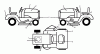 Jonsered LT2113 (96011026607) - Lawn & Garden Tractor (2012-08) Ersatzteile DECALS