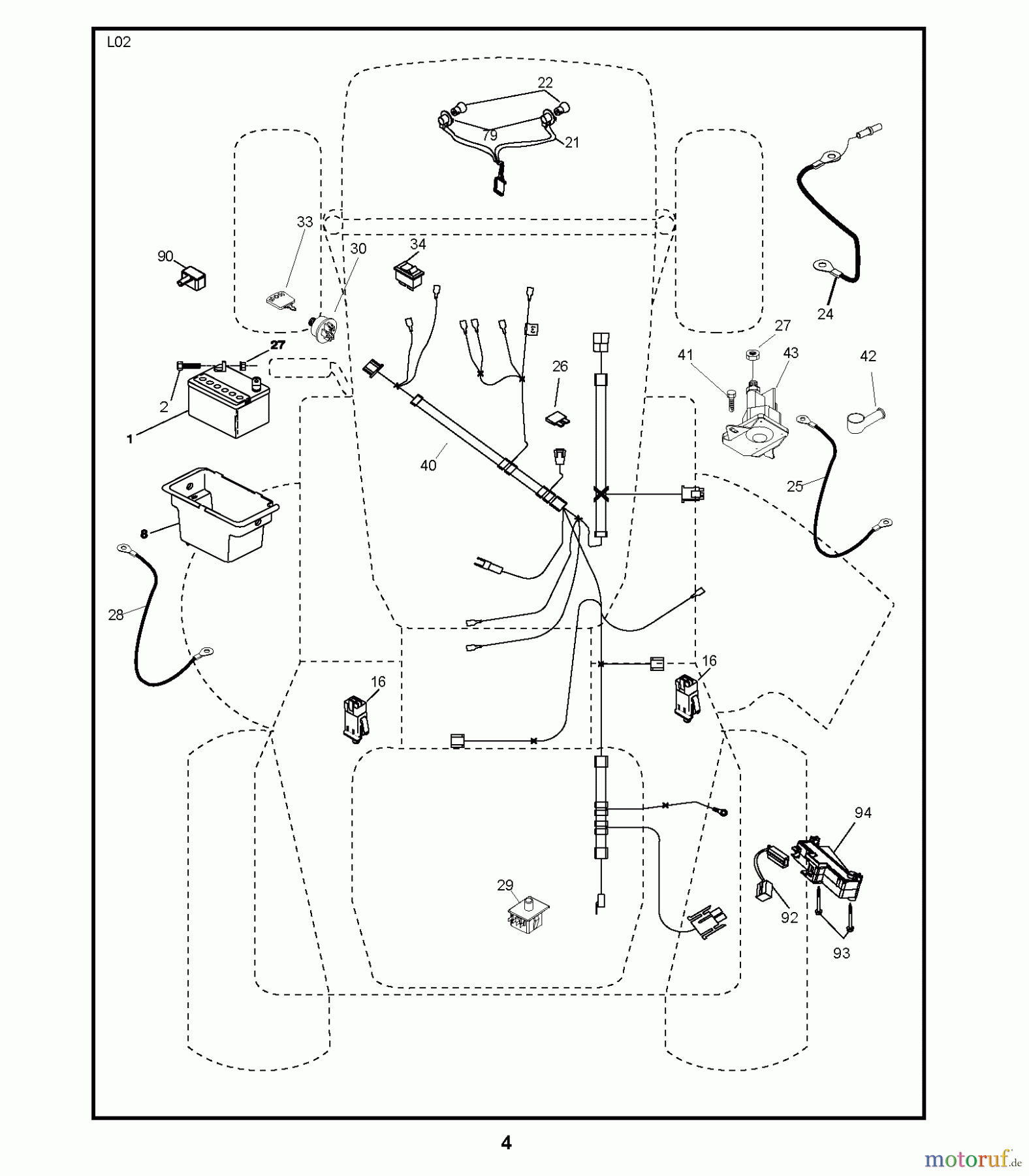 Jonsered Rasen und Garten Traktoren LT2113 (96011026700) - Jonsered Lawn & Garden Tractor (2008-01) ELECTRICAL
