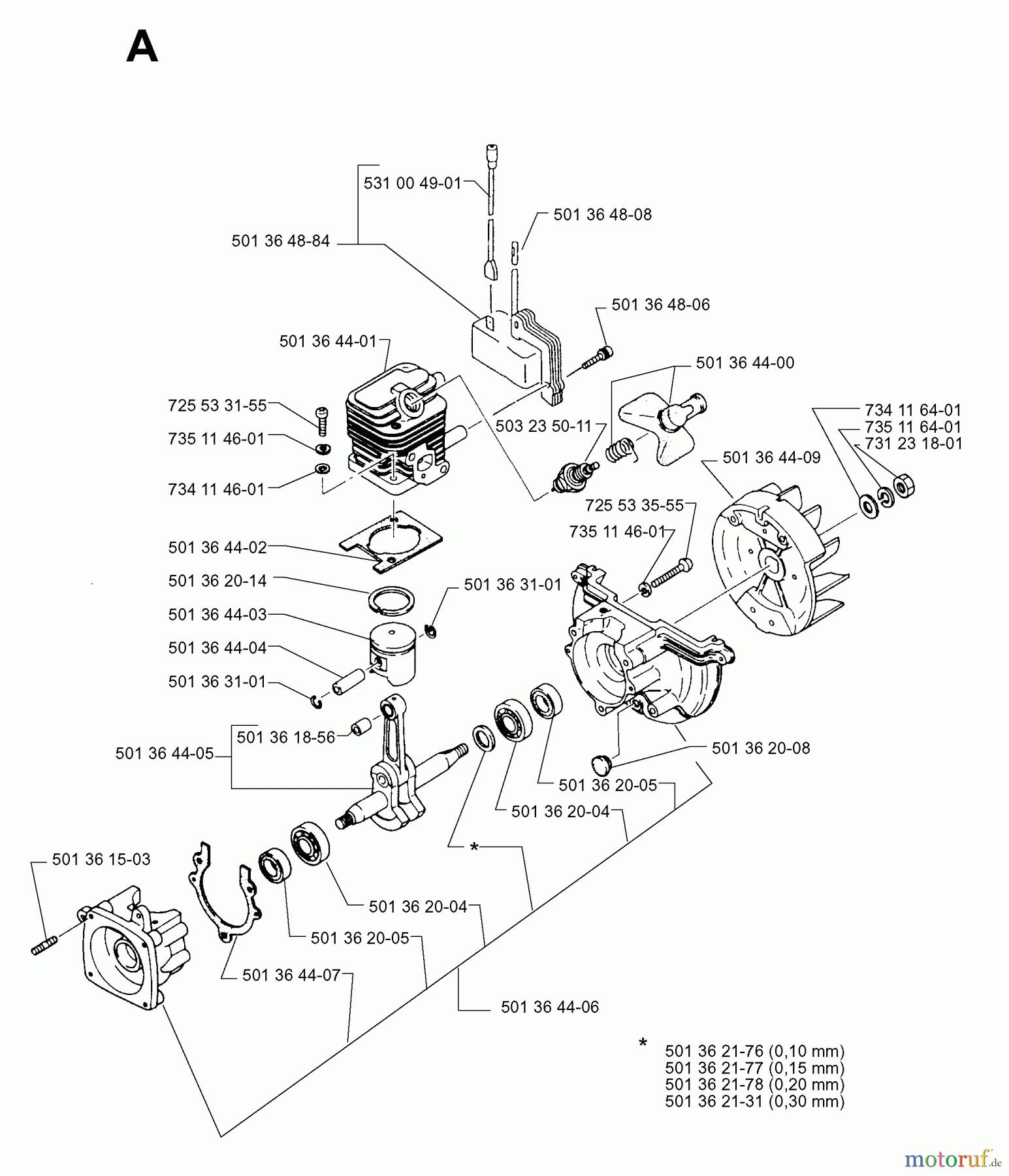  Jonsered Heckenscheren HT22 PRO TWIST - Jonsered Hedge Trimmer (1998-12) ENGINE #2