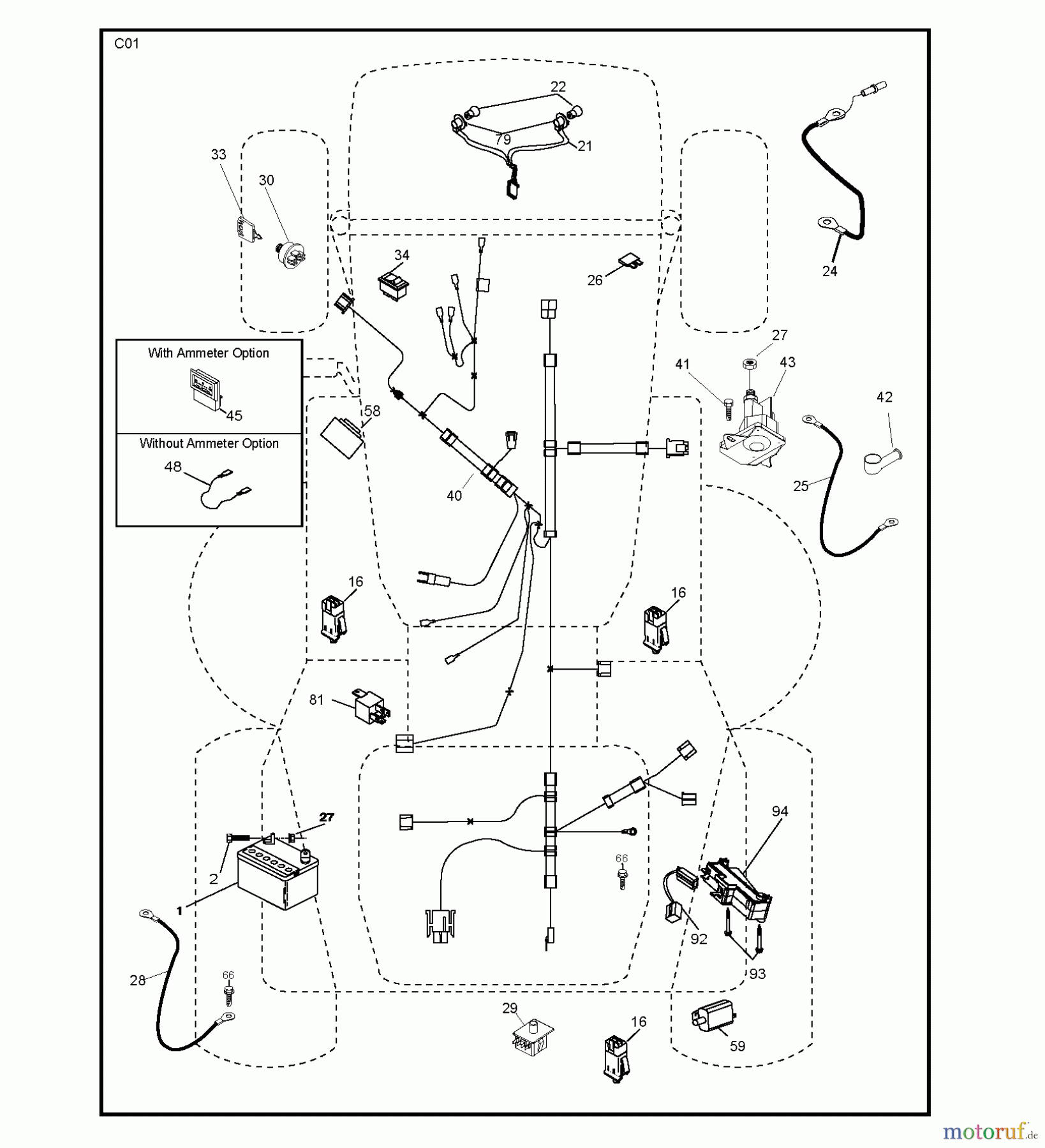 Jonsered Rasen und Garten Traktoren LT2113 CM (96061022401) - Jonsered Lawn & Garden Tractor (2008-06) ELECTRICAL