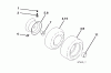 Jonsered LT2113 CM (96061022405) - Lawn & Garden Tractor (2011-01) Ersatzteile WHEELS TIRES