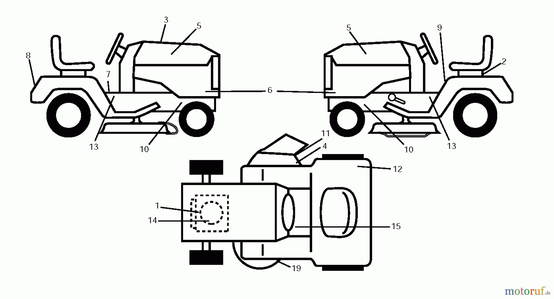 Jonsered Rasen und Garten Traktoren LT2114 (96011029302) - Jonsered Lawn & Garden Tractor (2011-10) DECALS