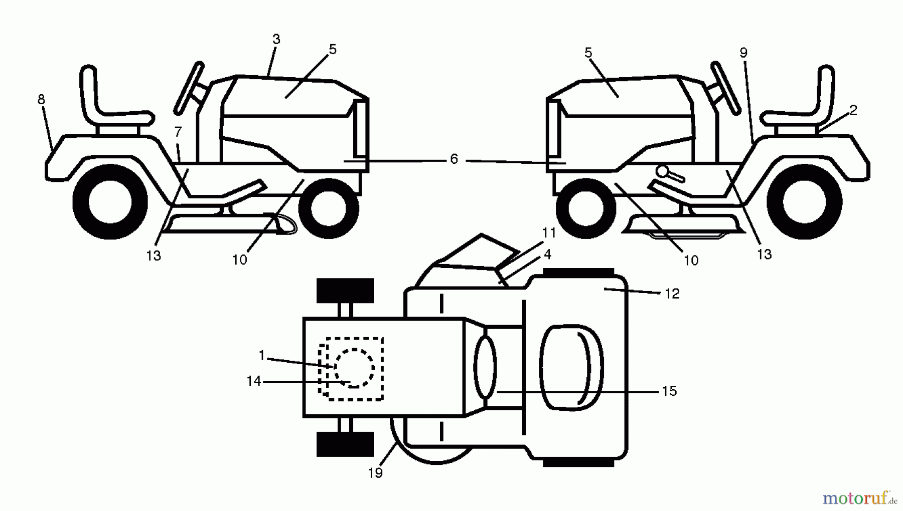 Jonsered Rasen  und Garten Traktoren LT2114 (96011029303) - Jonsered Lawn & Garden Tractor (2012-08) DECALS