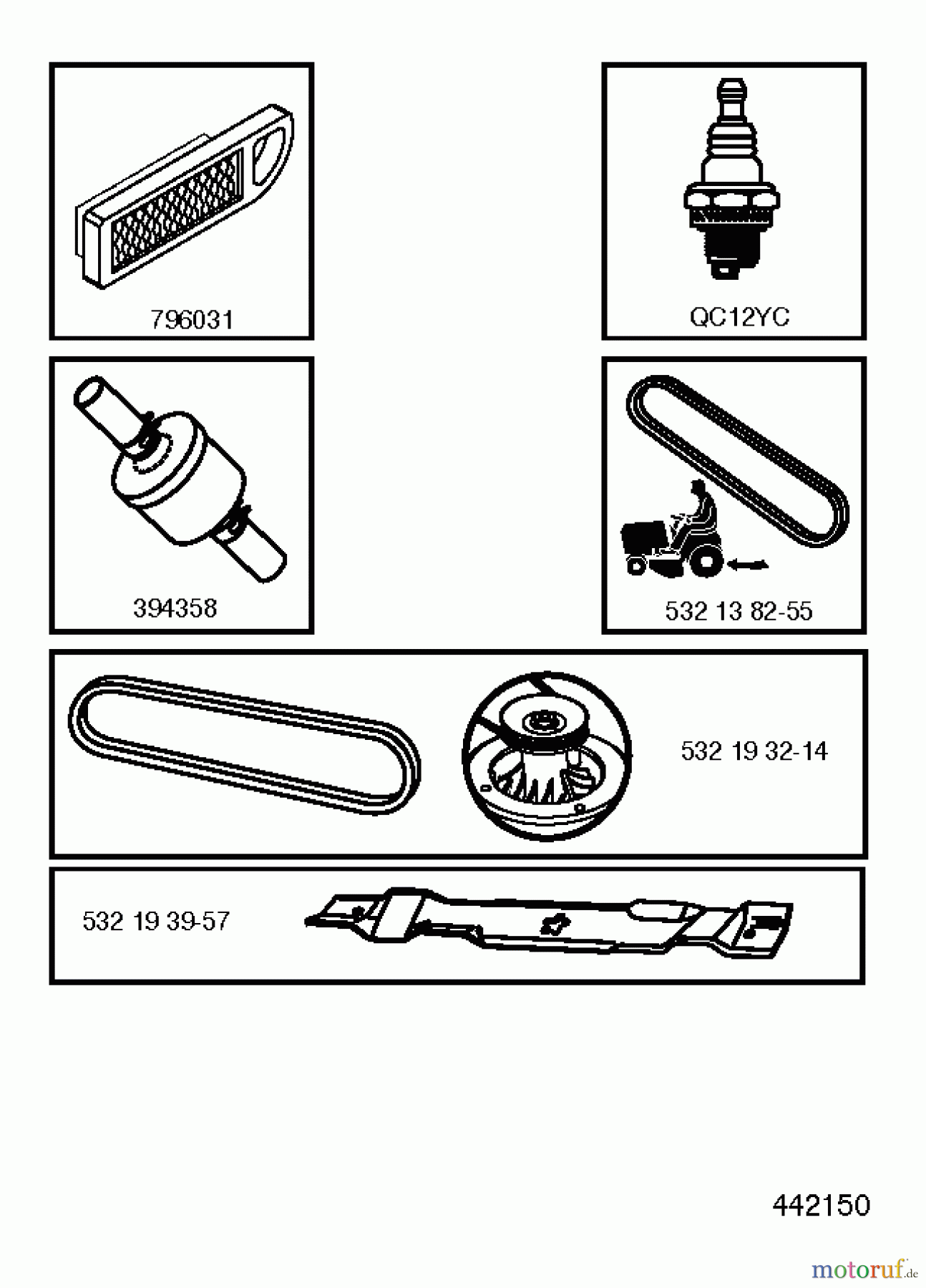 Jonsered Rasen und Garten Traktoren LT2114 (96011029303) - Jonsered Lawn & Garden Tractor (2012-08) FREQUENTLY USED PARTS