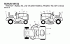 Jonsered LT2115 A (96011000801) - Lawn & Garden Tractor (2005-05) Ersatzteile DECALS