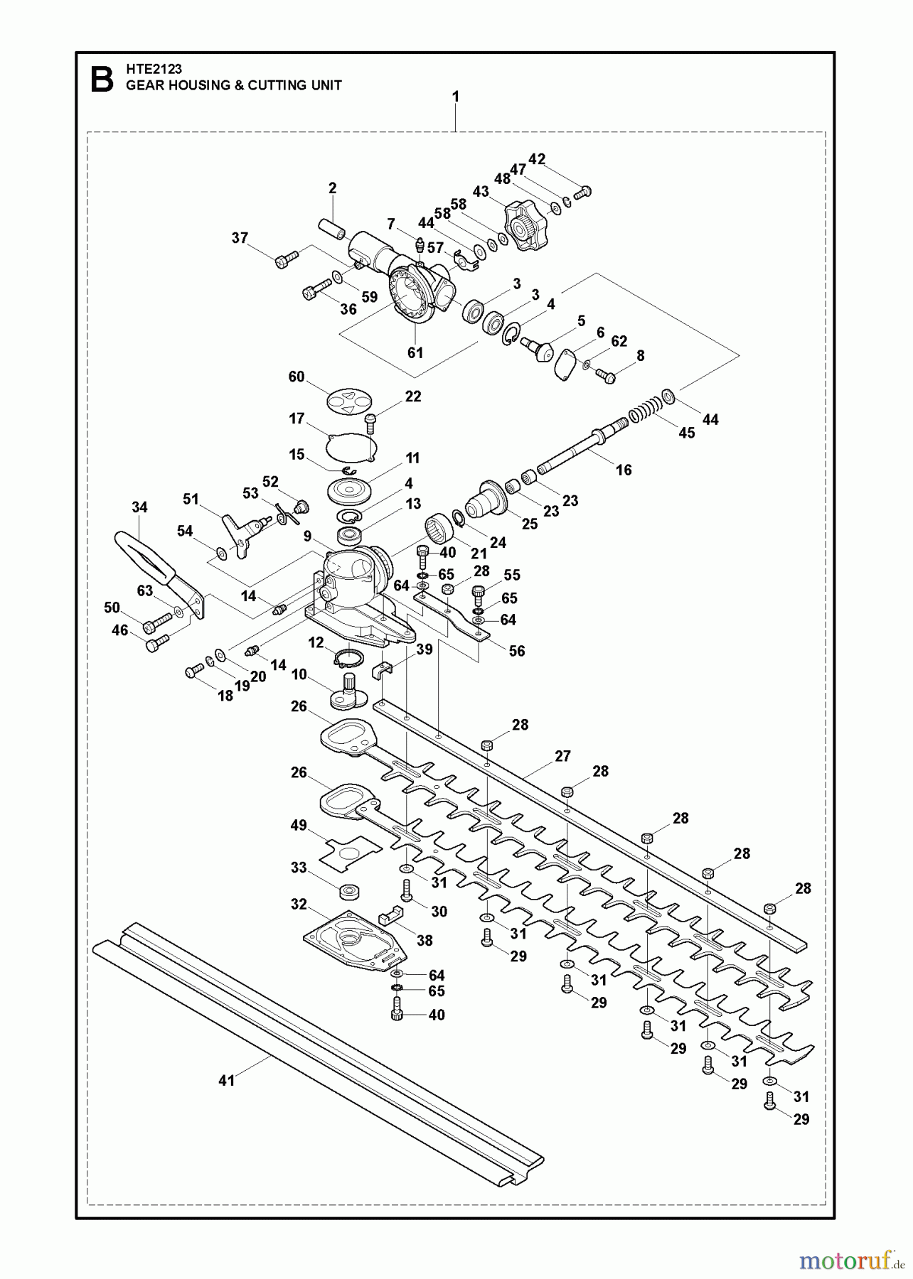  Jonsered Heckenscheren HTE2123 - Jonsered Hedge Trimmer (2010-03) CLUTCH OIL PUMP