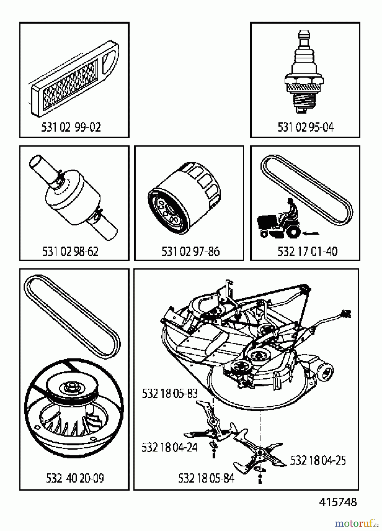 Jonsered Rasen und Garten Traktoren LT2115 CMA (96061008301) - Jonsered Lawn & Garden Tractor (2006-06) FREQUENTLY USED PARTS