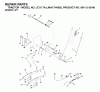 Jonsered LT2117 A (JNA17H42B, 954130086) - Lawn & Garden Tractor (2003-05) Ersatzteile MOWER LIFT / DECK LIFT
