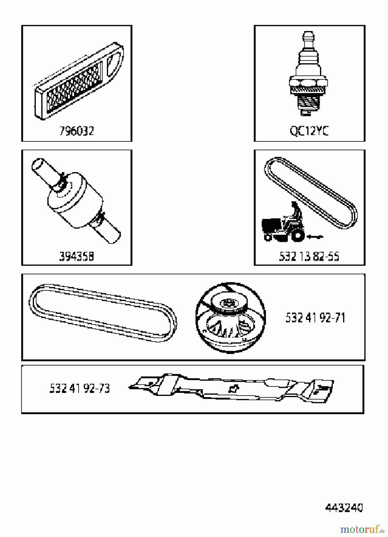 Jonsered Rasen und Garten Traktoren LT2213 (96041008705) - Jonsered Lawn & Garden Tractor (2012-08) FREQUENTLY USED PARTS