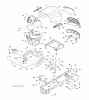 Jonsered LT2213 A (96041015201) - Lawn & Garden Tractor (2010-10) Ersatzteile CHASSIS ENCLOSURES