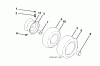 Jonsered LT2213 A (96041015201) - Lawn & Garden Tractor (2010-10) Ersatzteile WHEELS TIRES
