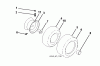 Jonsered LT2213 A (96041015400) - Lawn & Garden Tractor (2010-01) Ersatzteile WHEELS TIRES