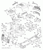 Jonsered LT2213 C (96041008100) - Lawn & Garden Tractor (2009-01) Ersatzteile CHASSIS ENCLOSURES