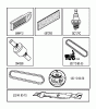 Jonsered LT2213 C (96041008101) - Lawn & Garden Tractor (2009-08) Ersatzteile FREQUENTLY USED PARTS
