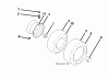 Jonsered LT2213 C (96041008900) - Lawn & Garden Tractor (2009-02) Ersatzteile WHEELS TIRES