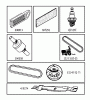 Jonsered LT2213 C (96051000900) - Lawn & Garden Tractor (2010-11) Ersatzteile FREQUENTLY USED PARTS