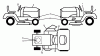 Jonsered LT2213 C (96051000903) - Lawn & Garden Tractor (2013-05) Ersatzteile DECALS