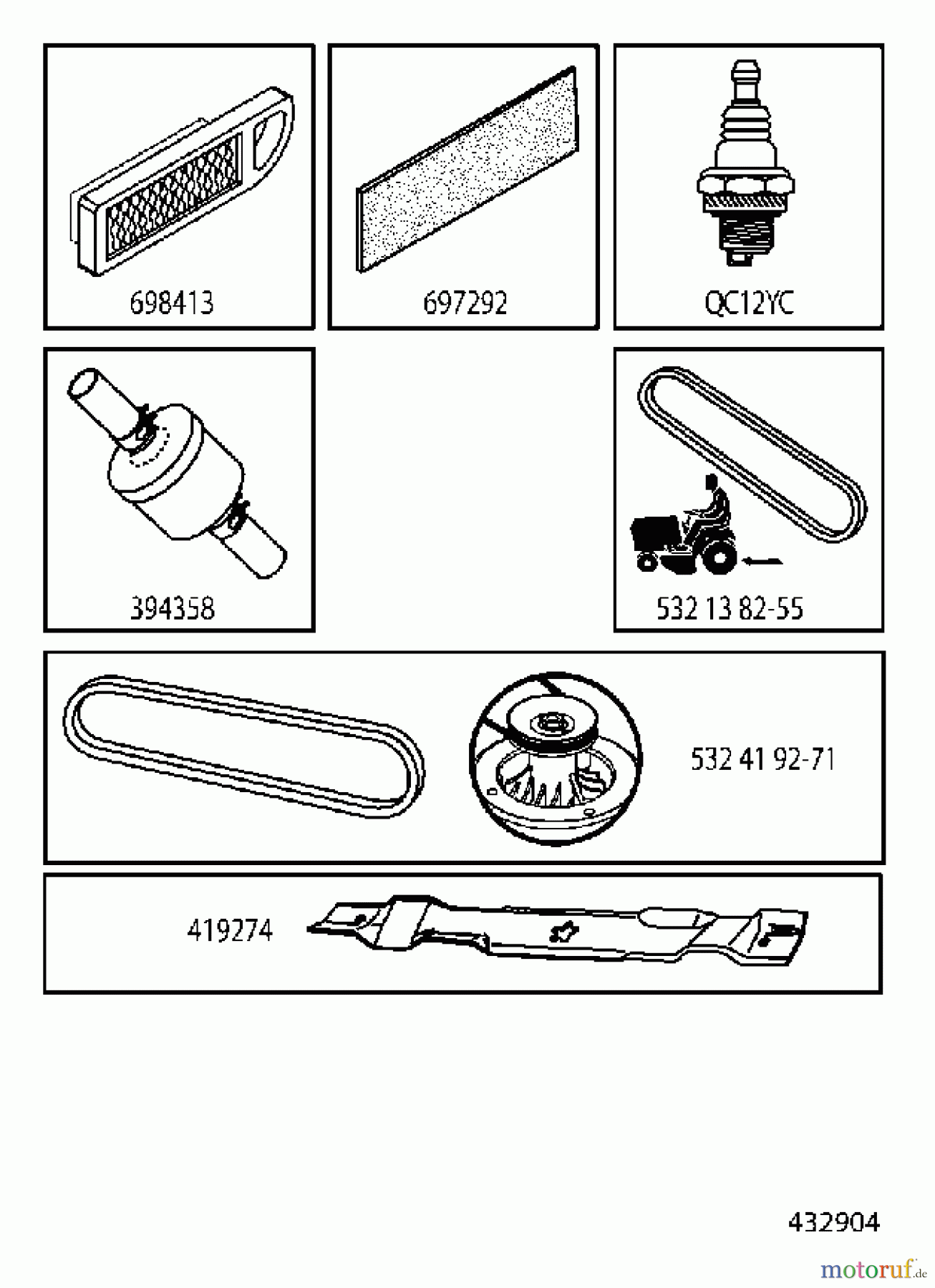 Jonsered Rasen und Garten Traktoren LT2213 C (96051001800) - Jonsered Lawn & Garden Tractor (2010-11) FREQUENTLY USED PARTS