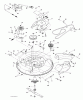 Jonsered LT2213 C (96051001802) - Lawn & Garden Tractor (2012-08) Ersatzteile MOWER DECK / CUTTING DECK