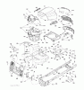 Jonsered LT2213 CA (96051001001) - Lawn & Garden Tractor (2011-04) Ersatzteile CHASSIS ENCLOSURES