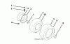Jonsered LT2213 CA (96051001900) - Lawn & Garden Tractor (2010-11) Ersatzteile WHEELS TIRES
