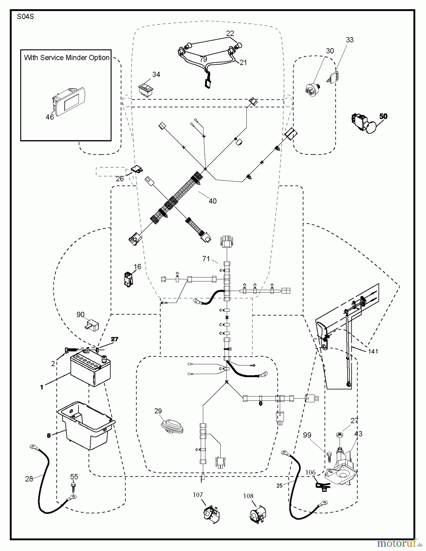 Jonsered Rasen und Garten Traktoren LT2213 CA (96041015500) - Jonsered Lawn & Garden Tractor (2010-01) ELECTRICAL