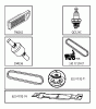 Jonsered LT2213 CA (96051001904) - Lawn & Garden Tractor (2013-05) Ersatzteile FREQUENTLY USED PARTS