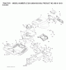 Jonsered LT2216 (96041003100) - Lawn & Garden Tractor (2007-02) Ersatzteile CHASSIS ENCLOSURES