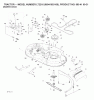 Jonsered LT2216 (96041003100) - Lawn & Garden Tractor (2007-02) Ersatzteile MOWER DECK / CUTTING DECK