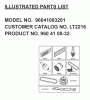 Jonsered LT2216 (96041003201) - Lawn & Garden Tractor (2007-02) Ersatzteile FREQUENTLY USED PARTS