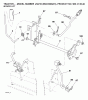 Jonsered LT2216 (96041003201) - Lawn & Garden Tractor (2007-02) Ersatzteile MOWER LIFT / DECK LIFT
